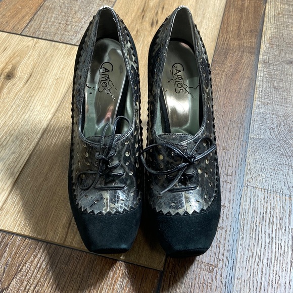 Carlos Santana Daring Platform Heels Size 6 - Picture 2 of 14